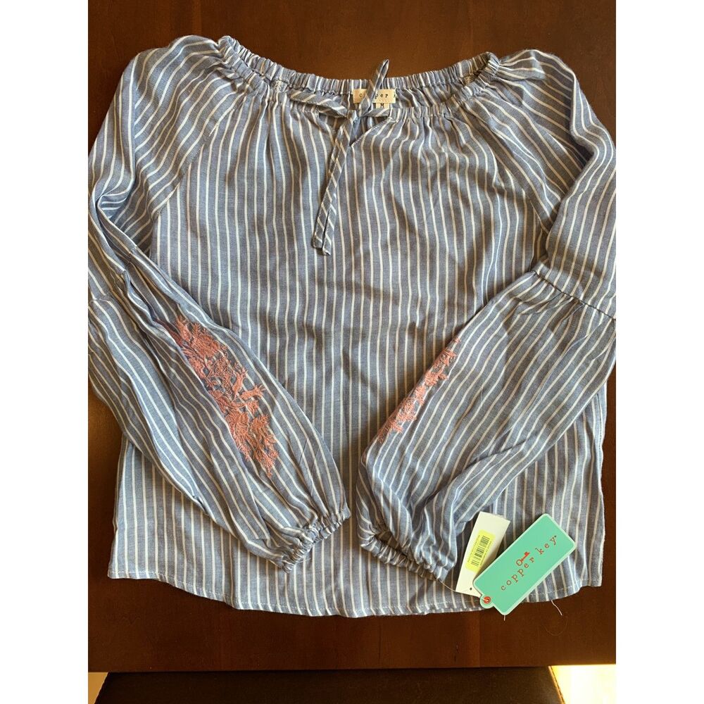 Copper Key girl size medium shirt top blouse NWT